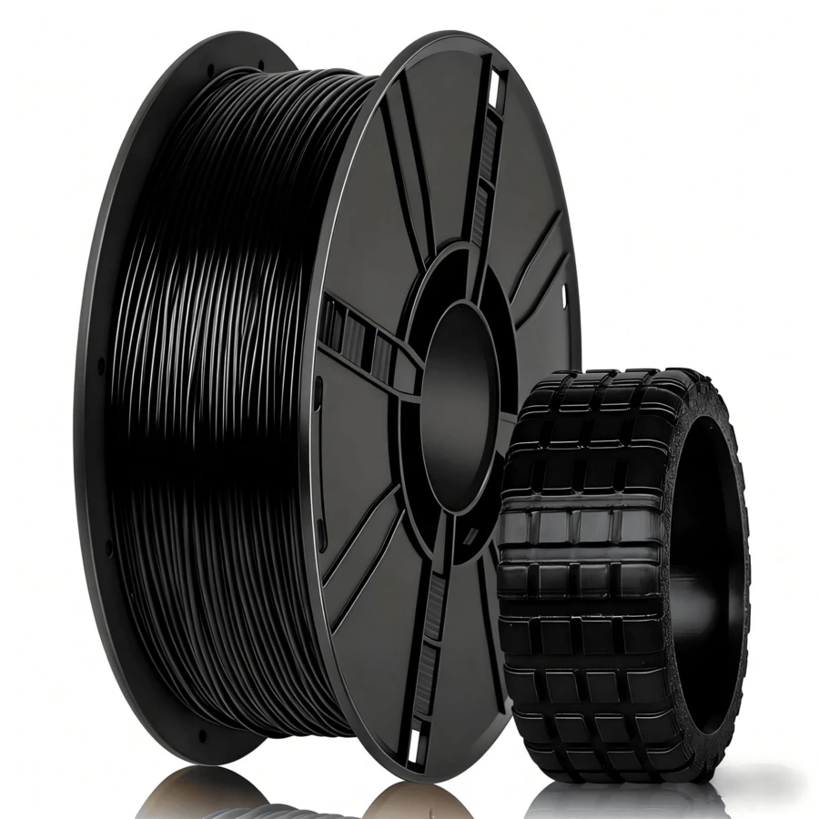 Sợi nhựa in 3D TPU 95A 1.75mm, vật liệu in 3D dẻo 95A, độ cứng và độ bền cao, cuộn 1kg (2.2lbs), độ chính xác kích thước ±0.03mm, phù hợp với hầu hết các máy in 3D FDM.