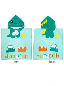 1 chiếc áo choàng tắm có mũ hình hoạt hình cho bé, áo choàng đi biển cho trẻ em, áo choàng che phủ bãi biển bằng sợi siêu mềm mại, nhiều màu sắc, nhanh khô và thấm hút tốt, khăn tắm tiện lợi khi thay đồ, có thể giặt máy, không phai màu và không bị rụng lông. - 1 chiếc áo choàng tắm hoạt hình cho bé - Xem 12