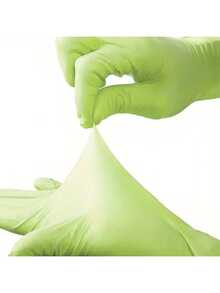 PROGRIP一次性手套，超强丁腈手套，橙色丁腈手套，L码，加厚2倍，菱形纹理，重型机械手套，50只/盒，尺码可选M、L、XL、XXL - 西瓜綠色 - 查看 13