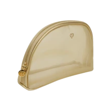 CPB Luminous Toiletry Bag, Mesh Makeup Bag, Transparent Grid, Exquisite & Portable, Large Capacity - Gold - View 5