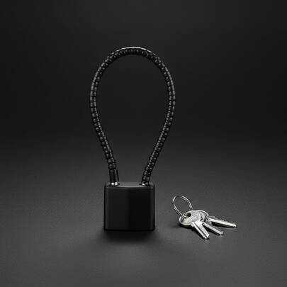 كابل فولاذي قفل حبل سلك عالي القوة لخزانة الملفات والخوذة والسلة الدراجة