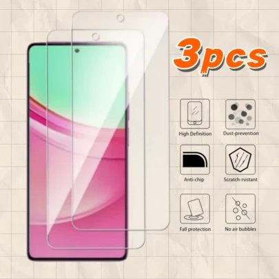 Protector de pantalla de vidrio templado, 3 piezas, alta definición, película protectora de pantalla, compatible con Xiaomi Poco X6 Pro/Poco X6 Neo/Poco X6/Poco X5/Poco X5 Pro/Poco X4 Pro 5G/Poco X4 GT/Poco X3 Pro/Poco X3 GT/Poco X3 NFC/Poco X3/Poco F6 Pro/Poco F6/Poco F5/Poco F5 Pro y otras series, protección fuerte, fácil instalación, alta claridad, sin burbujas, regalo de aniversario de primavera
