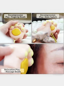 2m/6,6 pies Cinta métrica retráctil con diseño de pata de gato, regla de doble cara con herramienta de medición y bola de masaje con liberación de presión, adecuada para medición corporal, costura y manualidades - Cinta métrica portátil de descompresión Cat Paw - Ver 5