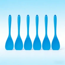 Bộ thìa silicon liền mạch, chịu nhiệt, chống dính, dụng cụ nhà bếp – Thìa dẻo dùng để nướng, trộn, nấu nướng, dụng cụ rửa chén, bộ 2/4/6 chiếc (Xanh dương/Cam/Đỏ/Hồng/Xanh lá cây) - Xem 16