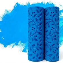3D Printed Clay Relief Texture Roller, PLA Durable Plastic Roller Can Be Used As Rolling Pin, Flower And Bird Pattern, Suitable For Pottery Clay DIY Handicraft Tools - A - View 3