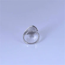 1 pièce Bague ouverte ajustable vintage bohème avec fleur de pissenlit, bijou de mode pour femmes - argent antique 06 - Voir 4