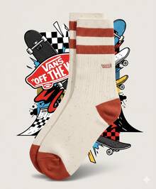 Calcetines VANS UNISEX largos - Marrón - Ver 2