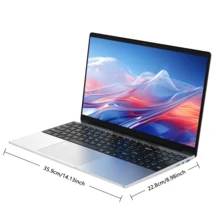 15.6" Silver Laptop, N-95 Processor, 16GB DDR4 512GB SSD, Fingerprint Recognition Unlock, Backlit Keyboard, Multiple-Ports , Preferred Gift, All-In-One Learning, Entertainment & Business - EU C Type Plug(220-240V) - View 3