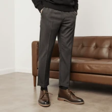 Men's Desert Boots, Classic Retro Derby Boots, Casual Commuter Ankle Boots - Brown - View 7