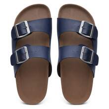 Unisex Casual  Sandal With Adjustable Buckle, Comfortable, Synthetic - Navy Blue - View 2