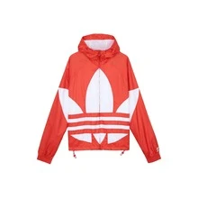 adidas originals三葉草 Big trefoil 三條紋大Logo連帽休閒運動外套 男款 紅色 - 紅色 - 查看 10
