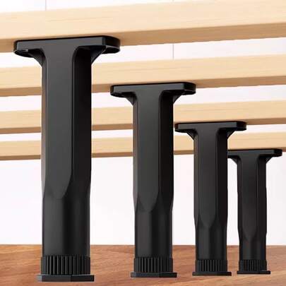 قوائم دعم السرير قابلة للتعديل - نطاق الارتفاع 5.9-11 بوصة، دعامة أثاث مركزية قوية مناسبة للأسرة والأرائك وطاولات التزيين - تشمل براغي التركيب للتركيب