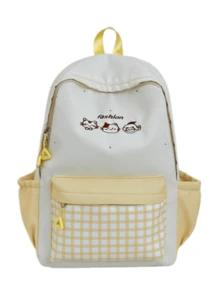 New Arrival High-Quality Fresh & Sweet Cute Plaid Backpack, Large Capacity Lightweight Commuter Backpack - Multicolor - View 7