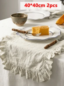 2/6/12/240pcs Reusable Washable Vintage Farmhouse Style Cloth Napkins, Suitable For Restaurants, Kitchens, Weddings, Parties, And Dining Table Decor - Multicolor - View 15