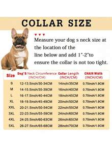 Stainless Steel Dog Collar With Buckle Lock, Gold Cuban Chain Training Collar, Pet Metal Necklace - Gold - View 2