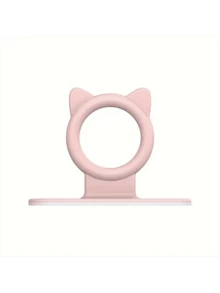 1个可爱猫耳造型马桶座圈挂钩 - 时尚实用的浴室配件，塑料材质，安装简便，节省空间，握感舒适 - 多色 - 查看 15
