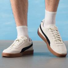 Giày thể thao cổ thấp PUMA Club II Era Casual, thời trang, đa năng, sản xuất tại Đức, dành cho cả nam và nữ, màu be/đen. - Màu be đen - Xem 3