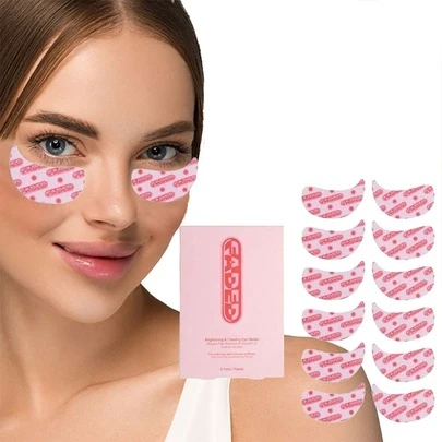 Faded Brightening Under Eye Masks | Revitalizing Patches To Depuff, Hydrate, And Illuminate | Diminishes Dark Circles And Fine Lines | Made With Kojic Acid, Caffeine & Niacinamide