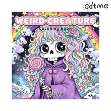 GDTME 1 Cute Ghost Adult Coloring Book - Adorable & Cozy Design, Fantasy Purple, Exploding Little Ghosts, Magic Patterns, Relaxation, Birthday Gift, Back To School Gift, Easter, Mother's Day Gift, Coloring Book, Office Supplies, School Supplies - HY-049 - View 8