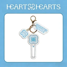 Móc khóa hình gậy phát sáng Hearts2Hearts, mặt dây chuyền acrylic, bộ 3 món, hàng hóa dành cho người hâm mộ H2H. - Nhiều màu - Xem 3