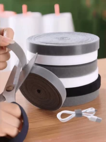 1/3 Roll Reusable Self-Adhesive Magic Binding Strap, Strong Sticky Multi-Functional Cable Organizer, Wire Tie, Plant Fixation - Straps - View 2