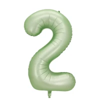 MECRLA 1pc 32"/40" Star Space Olive Green Number Balloons (Latex Balloons Need To Be Purchased Separately) Back To School Valentine Day - Olive Green - View 11