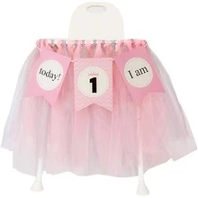 Pink 1-year-old High Chair Banner