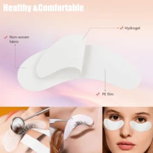 200 Pairs Eyelash Extension Isolation Pads, Non-Shedding Eyelash Extension Supplies, Suitable For Eyelash Extension, Eyelash Extension Tools, Eyelash Extension Isolation Protection Tools - White - View 3