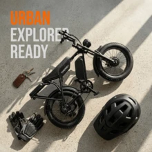 Adult Electric Bicycle, 36V 15AH Battery, 500W Motor (Peak 1100W), Top Speed 45 Km/H, Range 50 Km/100 Km, 20-Inch * 4.0 Wide Tires. - 加 - 查看 3