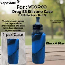 VapeSMOD's New Protective Case Is A Silicone Case/Leather Cover For The Voopoo DRAGS3. It Features A Textured Pattern, Is Soft And Gentle On The Skin, And Offers Anti-Slip And Drop Protection. - Multicolor - View 13