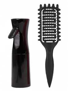 2pcs/Set Curling Iron Set, Multi-Function Styling Comb, Spray Bottle, Hair Brush - Professional Curling Kit, Suitable For Home And Salon Use, Christmas And Valentine's Day Gift - Multicolor - View 12