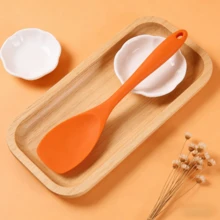 2/4件装耐热硅胶刮刀，无缝不粘软刮刀，烘焙搅拌工具，可用洗碗机清洗（橙色） - 橘色 - 查看 4