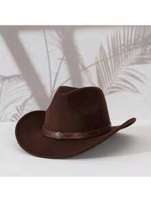 1pc Women's Western Cowboy Hat, Men's Hat, Western Hat, Detachable Heart Decor, Suitable For Mother's Day And Valentine's Day, Sun Protection, Best Easter Gift - Multicolor - View 13