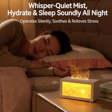 W&O 2026 New Sunrise Golden Mountain Themed Air Diffuser Humidifier, Aromatherapy Essential Oil Diffuser, Ultrasonic Aromatherapy Humidifier With Timer, Suitable For Home, Bedroom, Office, Yoga Room. - 白色 - 查看 8