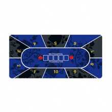 德州扑克桌垫，扑克地毯，高级豪华便携式扑克桌罩，防水扑克布 - 扑克地毯。高温烫印工艺，降噪，防滑防污，派对娱乐游戏礼品 - 彩色 - 查看 7