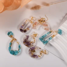 1 khuôn silicon hình giọt nước oval ngoài hành tinh để tự làm mặt dây chuyền và bông tai. - trắng - Xem 6