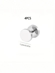8/4/1pcs Set Simple Spiral Snap Fasteners - Detachable, Suitable For Seamless Tightening Collar, Cuffs, Sweater Buttons - Decorative Button Accessories - Multicolor - View 14