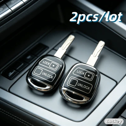 2pcs FJ Cruiser 2008-2014, Yaris, ES, GS, LS, IS, RX, SC, LX, RX400h Car Key Fob TPU Protective Case