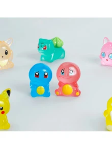 pokemon Bộ 7 mô hình nhân vật hoạt hình, đồ chơi dễ thương và phát sáng, vật trang trí đáng yêu để sưu tầm và làm quà tặng tinh tế. - Nhiều màu - Xem 3