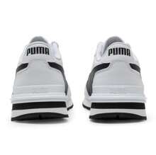 PUMA 舒适低帮休闲鞋，男女通用，白色和黑色 - 白色 - 查看 7