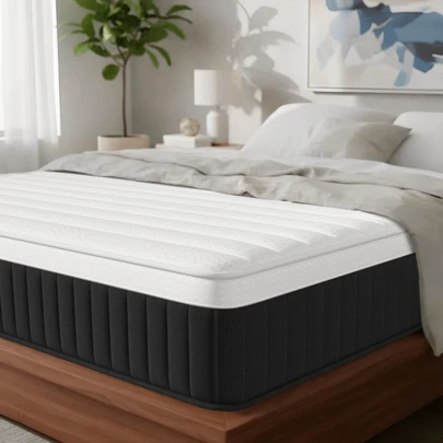  Lalulu Colchón Queen 150*190*25cm: Frescura y Espacio para Familias o Parejas con Mascotas | Espuma Viscoelástica con Gel Antihumedad + Resortes Ensacados | Equilibrio Perfecto entre Suavidad y Soporte con Capacidad de 300kg | Bordes Reforzados y Aislamiento de Movimiento | Ideal para Recámaras Principales | OEKO-TEX® | 10 Años Garantía