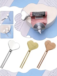 金属手动牙膏挤压器、软管分配器、护手霜软管钥匙滚轮套装、金属软管挤压器浴室配件 - 多色 - 查看 5