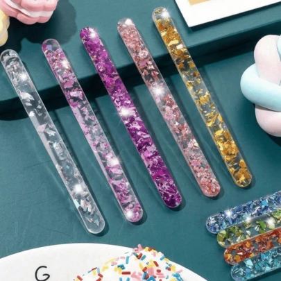 5/10/20 que kem acrylic tái sử dụng nhiều màu sắc dùng để làm kem que, bánh ngọt, kẹo, đồ thủ công nhà bếp.