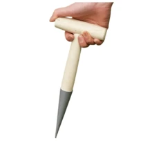 1 pieza Sembradora de una sola mano | Mango de madera, para sembrar, plantar, trasplantar plantas, cavar, jardinería, herramienta de perforación de agujeros para paisajismo. - Jardinera con punta perforadora - Ver 8