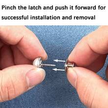 1 Bộ khóa thắt lưng không đục lỗ, thiết kế sáng tạo, có thể tháo rời, điều chỉnh được, dễ lắp đặt, khóa điều chỉnh thắt lưng quần jeans. Dành cho nữ. - A - Xem 3