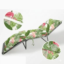 Poduszka na leżak Merca9 Home Tropical, wyściełana mata do ogrodu i basenu (120x50 / 180x50 cm), wypełnienie z hipoalergicznej włókniny, letnia dekoracja zewnętrzna, trwała i miękka - Flamenco - Zobacz 5