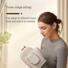 Intelligent Hand Massager With Pressure Massage And Heating Functions, 5 Pressure Levels And 3 Modes, Ergonomic Design Suitable For Palms And Fingers, Applicable For Various Scenarios, Ideal Gift For Holidays And Occasions! (Unisex) - White - View 10