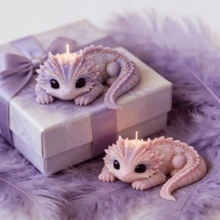 Resin Casting Mold, Silicone Mold With Gradient Gray-White Axolotl Shape, Presenting The Unique Texture Of Axolotl. This High-Temperature Resistant, Non-Stick, And Easy-To-Clean Mold Is Suitable For Making Candles, Aroma Stones, And Handmade Soaps. - Animal - View 4