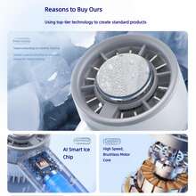 2000mAh 半导体散热手持风扇，3 档风速，冰爽制冷，手持桌面两用，夏季降温神器 - 手持 - 查看 9