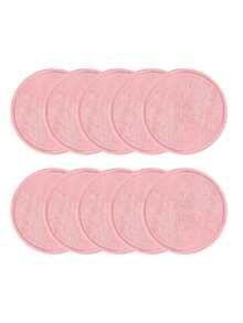 5/10/20片装可重复使用卸妆棉，温和亲肤，快速卸妆，适合所有肤质 - 淺粉色 - 查看 5